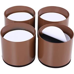 Ezprotekt Rehausseurs de lit Ronds de 5,1 cm, Robustes et empilables – Rehausseurs de Meubles de lit en Acier Massif pour Table de lit, protègent la Surface du Bois et de la Moquette (Ezprotekt-FR, neuf)