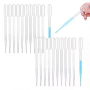 HABNI 50 Pièces Pipette, 3Ml Pipette Plastique, Pipette Graduée De Transfert En Plastique, Pour Transfert D'Huiles Essentielles,Parfums,Liquides Divers (XIANXIAN LI, neuf)