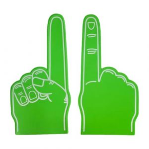 Accessoire pour les mains en mousse pour les fêtes, les événements sportifs, les doigts en mousse - Énormes marionnettes à doigts en mousse - Accessoire inspirant pour les fans de sport - Événements (YOHENAP, neuf)