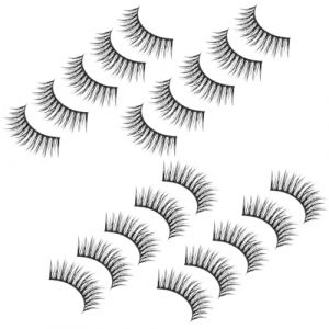Générique Faux Cils Naturels 10 Paires Extensions de Cils Individuels Légers et Résistants Kit Maquillage pour Femmes Facile à Retirer Usage Quotidien et Soirée (CLACKUI, neuf)