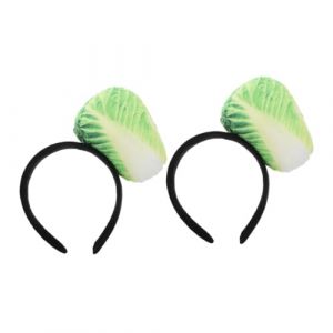 Générique Lot De 2 Cerceaux Amusants En Forme De Chou Chinois En Peluche Pour Filles, Doux Et Confortable, Idéal Pour Les Fêtes, Le Cosplay Et Le Lavage Du Visage (LUWELI, neuf)