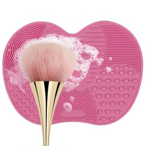 Tampon de nettoyage des broussailles de maquillage, coussin de maquillage en silicone Nettoyer de brosses de brosses Soft, épurateur à brosse cosmétique polyvalente avec aspiration (vuarend, neuf)