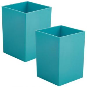 craspire Pot &agrave; Crayons Cubo&iuml;de pour Bureau Conteneur de Rangement pour Stylos Tasse de Papeterie de Bureau Organisateur D'Accessoires Bo&icirc;te de Conteneur 2 Paquet de Cylindre de Tiroir de Bureau (CRASPIRE FR, neuf)