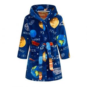 CuteOn Gar&ccedil;on Fille Robe de Chambre &agrave; Capuche en Flanelle Douce Robe de Nuit D&eacute;contract&eacute;e pour Enfants 7-8Y (Cute On, neuf)