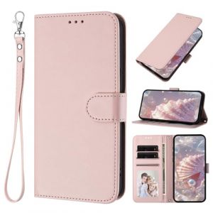 XINQCASE pour Samsung Galaxy A52 4G / 5G / A52S 5G, Protection Cartes Etui Housse en Cuir PU [Dragonne], &Eacute;tui &agrave; Rabat Portefeuille Flip Case pour Samsung A52 4G / 5G / A52S 5G, Rose (xinqcase, neuf)