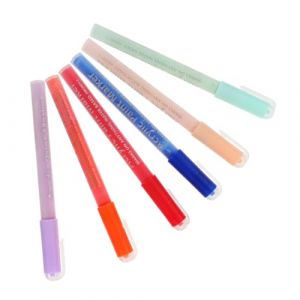 VICASKY 6 Pièces Ensemble De Stylos à Colorier Uv Marqueurs à Ongles Outil Clou Trousse Stylo D'art De Manucure Marqueur De Manucure Fournitures De Salon De Manucure Stylos Nail Art Pp (Belicious Helper, neuf)