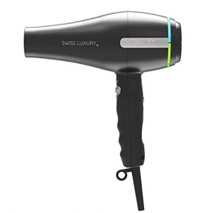 Solis Swiss Luxury 3300 Sèche-Cheveux Noir Sèche-Cheveux Professionnel Qualité Suisse Fonction Ionique 11 Vitesses 3 Fonctions de Chaleur et Air Froid (Avenero, neuf)