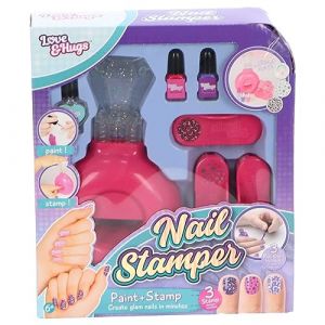 Love & Hugs Nail Stamp Set - Nail Art Kit with Stamps, Polish, and Stickers (4kidsonly, neuf)