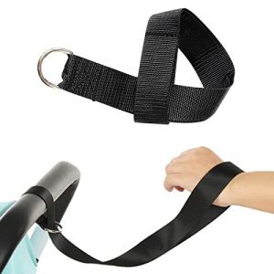 Poussette Ceinture de Sécurité Bracelet, BéBé Poussette Harnais de SéCurité Poignets Sangles, Sécurité Poignets Sangles, Harnais Anti Perte et Antidérapant Réglable, pour Chariot Bébé, Noir (OliveeeBeauty, neuf)