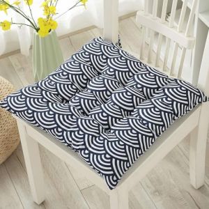 Hixingo Lot de 2 Galette de Chaise, Motifs Variés Galette de Chaise, Coussins de Chaise D'intérieur, Lavable de Coussin Chaise, Extérieur Housses de Chaise Coussins (30cm,Écaille de Poisson) (Hixin, neuf)