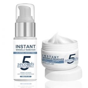Cr&egrave;me Anti-Rides 5 Secondes,Skin Paris Creme Instant,Anti Rides Puissant Immediat,S&eacute;rum Anti Rides 5s,Combleur De Rides Immediat,Wrinkle Power,Soin Cor&eacute;en,Raffermit,Lisse Les Ridules (2PC-C) (FEIBAO&-Wu, neuf)