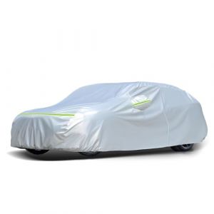 Favoto Housse de Voiture Extérieure Imperméable - Bâche en PEVA+Coton Anti UV Vent Poussière Compatible avec A4 Avant 3er Touring Passat Estate Volvo V60 Octavia Combi pour Break 460-485cm (AUTOMANN, neuf)