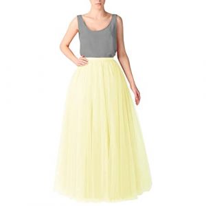 Jupe Longue Tulle Femme Vintage Jupes Tulles Deguisement Jupon Long Mariage Princesse Tutu Ballet Classique Mariage (NiceYear, neuf)