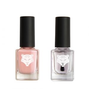 ALL TIGERS - Lot de 2 vernis - Base & Top Coat transparent et Rose Pétale 102 - Vernis à Ongles Vegan - Ingrédients Naturels & Bio-sourcés - Brillance & longue tenue - 2x11ml… (ALL TIGERS, neuf)