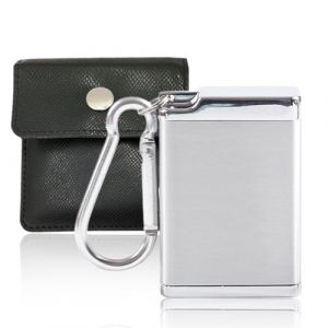 Cendrier de poche portable et sac &agrave; cendres portable, cendrier de poche en m&eacute;tal pour voyage, poches &agrave; cigarettes (LI XUN DE DIAN, neuf)