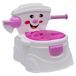Pot pour bébé - Toilettes interactives - Entraînement pour bébé à partir de 6 mois à 5 ans - Urinoir - Toilette pour bébé - Chaise pot - Entraînement aux toilettes - Rose (SailorMonn, neuf)