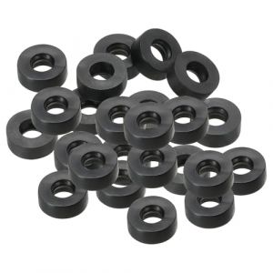 PATIKIL M5 Joint Plat En Caoutchouc, 24 Pièces 5mm Diamètre Intérieur 12mm Diamètre Extérieur 4.5mm Épaisseur Joint D'étanchéité Espaceur Pour Robinet Tuyau Raccord Boulon, Noir (PATIKIL UK, neuf)