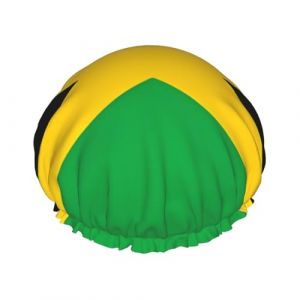 TYUMH Bonnet de douche imprimé drapeau de la Jamaïque, léger, élastique, portable, adapté pour le bain et le soin des cheveux (XiaoRui Wang, neuf)