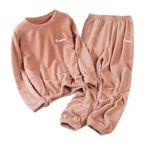 Pyjama Pilou Pilou Femme, Pyjama Femme Hiver Chaud Polaire Chaud Hiver Ensemble De Pyjamas Manche Longue Ultra &eacute;Paississant Deux Pi&egrave;Ces Ensemble De Nuit En Flanelle Loungewear Tenue D'Int&eacute;Rieur (neumixs, neuf)