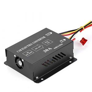 DC 24V &agrave; 12V convertisseur de Puissance Voiture Camion inverseur &eacute;lectrique r&eacute;ducteur de Tension transformateur abaisseur(24V &agrave;12v / 30A / 360w) (Entatial, neuf)