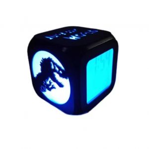ZWWLXSD-CZ Réveil Dinosaure créatif 3D stéréo LED lumière d'ambiance réveil numérique avec Mode Snooze veilleuse de Chambre avec température Cordon d'alimentation USB (Bâche de voiture sur mesure tous temps, neuf)