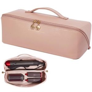 Linpr Rangement Dyson Airwrap, Sac de Voyage pour Dyson Airwrap Styler/Shark Flexstyle/Hair Curler, Étui Dyson Airwrap avec Grande Ouverture, Sac de Rangement de Voyage Portable (Rose) (Linpr, neuf)