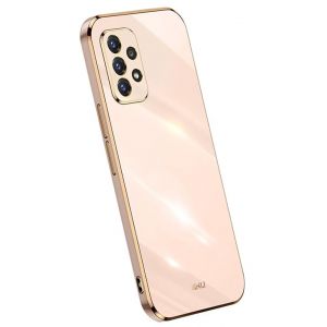 Topme Coque en Silicone pour Samsung Galaxy A52 / A52 5G / A52s 5G (6.5" inches), [ Etui Housse de T&eacute;l&eacute;phone de Style Bord Dor&eacute;] - Rose (topme, neuf)