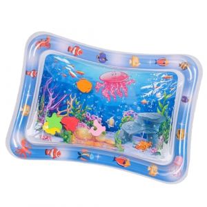 Tapis d'eau de b&eacute;b&eacute;, Tapis D'eau Bebe, Tapis d'eau Jouets pour B&eacute;b&eacute;, Jouet Bebe Tapis Eau, Tapis d'eau B&eacute;b&eacute; Gonflable, Tapis Eau Gonfl&eacute; Enfant, Tapis d'eau Sensoriel B&eacute;b&eacute;, Tapis d'eau Gonflable (Huayeex, neuf)