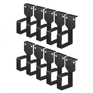 kwmobile Lot 10 Anneaux de Guidage - Support Panneau de Rangement pour câbles - 4,4 x 10,1 x 6 cm avec 20x vis Fixation - Passe câble Clip câble (SX-Commerce, neuf)