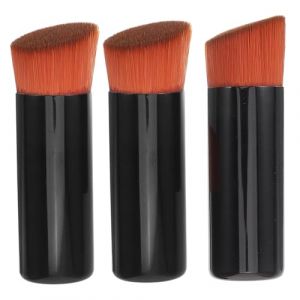 NULYLU 3pièces Pinceaux De Maquillage De Pinceaux Fond Tubes Pour Application Parfaite De Fond De Teint Pinceau à Blush Et Pinceau De Mélange Brosse Douce Et Élégante (Kopouy, neuf)