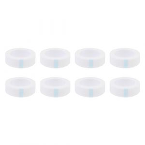 TOVINANNA 8 Rouleaux bande de cils dissolvant le fard à paupières distributeur baguettes studio makeup maquilleuse faux cils extension de cils bande de greffe de cils tissu non tissé blanche (Qieiyi, neuf)