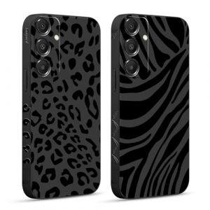 Pnakqil 2 Pi&egrave;ces Coque pour Samsung Galaxy A16 5G 6,7", Etui avec Motif Animaux L&eacute;opard Z&egrave;bre et Peint Dessin Lat&eacute;ral Souple Silicone Case Housse T&eacute;l&eacute;phone Ultra Mince Antichoc Cam&eacute;ra Protection Cover (CLUBIEN, neuf)