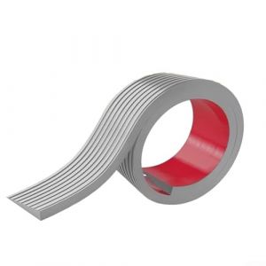 babominimer Bande de transition de sol en caoutchouc et rampe de seuil de porte, 1 m de long, 0,5 cm de large, pour fauteuils roulants, poussettes et scooters, int&eacute;rieur et (gris, 1 m) (zhongchenxi, neuf)