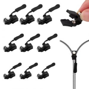 RAXLUPO 9 Pièces Réparation Fermeture Éclair Reparation Fermeture Eclair Universel Curseur Fermeture Eclair Fermeture Eclair Clipser Remplacement Curseur Fermeture Clipsable Universel Pour Vestes (WANG  QIANSHENG DE DIAN, neuf)