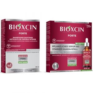 Bioxsine Forte Lot économique pour perte de cheveux intense 300 ml + 3 x 50 ml de sérum (mk-tronic, neuf)