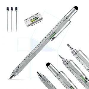 Pitagora Smart Pen, stylo multifonction 9 en 1, cadeau de f&ecirc;te des p&egrave;res, cadeau original pour homme papa ou femme, gadget technique id&eacute;e personnalis&eacute; bricolage outillage pour accessoire (cable tecnologies, neuf)