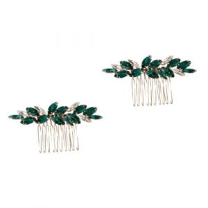 HAPINARY 2 Pi&egrave;ces Peigne &Agrave; Cheveux &Eacute;meraude Peigne &Agrave; Cheveux De Mariage Peigne &Agrave; Cheveux En Strass Peigne &Agrave; Cheveux De Mari&eacute;e Accessoires De Cheveux De i&eacute;e Femmes i&eacute;e Peigne &Agrave; (Gan Gardner, neuf)