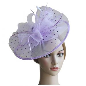 Bibi pour mariage, thé, fête, mariage, cocktail, fête, coiffe de mariage, cocktail, fête, derby chapeau pour femme (Nhainel, neuf)