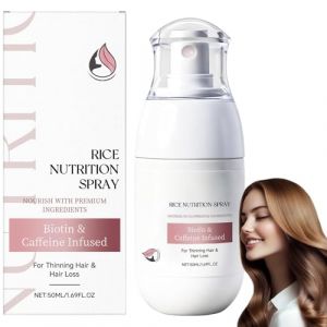 Spray anti-chute de cheveux Rice Nutri, spray &eacute;paississant pour cheveux, traitement pour cheveux clairsem&eacute;s chez la femme, spray revitalisant pour les cheveux, r&eacute;duit la chute des cheveux (1) (blmcoos(敢跟必干), neuf)