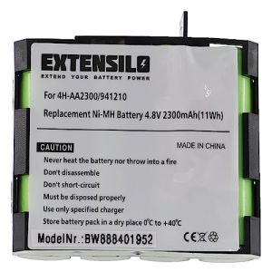 EXTENSILO Batterie Remplacement pour Compex 941210, 941213, 4H-AA1500, 4H-AA2000 pour Appareil m&eacute;dical (2300mAh, 4,8V, NiMH) (ElectroPapa, neuf)
