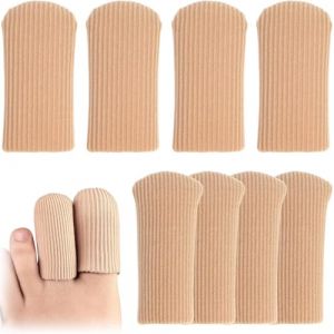 ZKGYUS 8 pcs Protection Orteils en Silicone D&eacute;coupable, Bandage de Tube de Protection des Doigts en Gel Doux pour Enlever les Cors, Traitement des Oignons, Callosit&eacute;s (CELTIC MANUFACTURING, neuf)