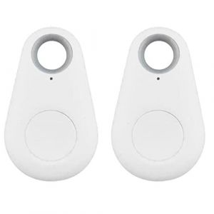 TOTMOX 2x Smart Tracker Key Finder Localisateur Bluetooth Sans Fil Anti Perte Alarme Capteur Dispositif T&eacute;l&eacute;commande pour Enfant Localisation T&eacute;l&eacute;phone Portefeuilles Bagages Article Finder, blanc (pe_carparts, neuf)