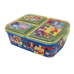 Theonoi Boîte à déjeuner/sandwich pour enfant en plastique sans BPA avec compartiments (Winnie l'ours) (Theonoi, neuf)