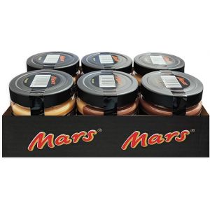 Mars Crème Spandable, Chocolat au Lait et Caramel, Lot de 6, 200 g pour Pot (SmartEU, neuf)