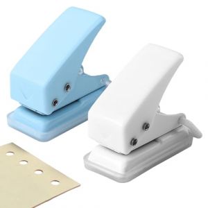 Mini Perforatrice, 2 pi&egrave;ces Perforatrice 1 Trou, Perforeuse 1 Trou, Plastique Mini Perfora trice, Plastique Mi ni Perforeuse, pour Reliure de Fichiers,Bureau d'&Eacute;tudiant Domicile, Albums Photo. (AMAAL ABD LIMITED, neuf)