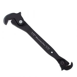 MichaelPro Clé à réglage automatique double action, clé à ressort multi-tailles, 0,6 cm à 3,8 cm – MP001206, noir (SFE B.V., neuf)