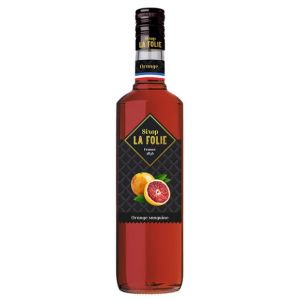 sirop LA FOLIE - Orange Sanguine - 70 cl by COMBIER - SAUMUR (Distillerie Combier, neuf)