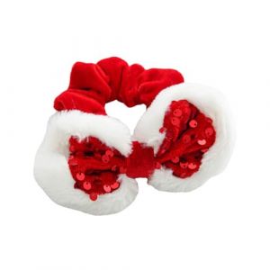 Velours Porte-queue De Cheval &Eacute;l&eacute;gant Sur Le Th&egrave;me No&euml;l Cravate En Peluche Bowknots Bandes Paillettes Cravate Pour Femmes Et Filles Accessoires Cheveux Pour Femmes (dongguanshiyufenghanggzhongbiaoyouxiangongsi, neuf)