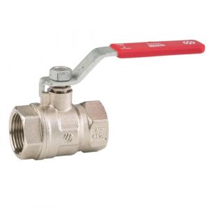 Arco - Vanne d'arr&ecirc;t poign&eacute;e plate - Vanne &agrave; sph&egrave;re SENA PN30 ACS, Femelle/Femelle 1" (26/34), avec poign&eacute;e plate rouge - Arco (Anjou Connectique, neuf)