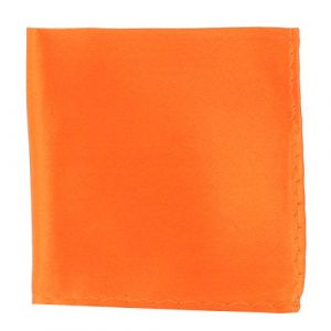 Pochette Costume Orange - Mouchoir de Poche Homme Orange - Accessoire Carré Poche de Veste - Mariage, Cérémonie (cravateSlim FR, neuf)